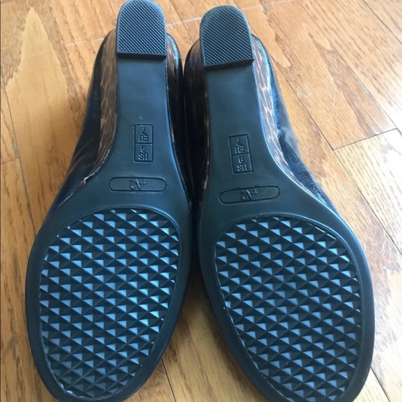 A2 Aerosoles Cheetah Leopard Print Heel Wedges 8 - Picture 5 of 8